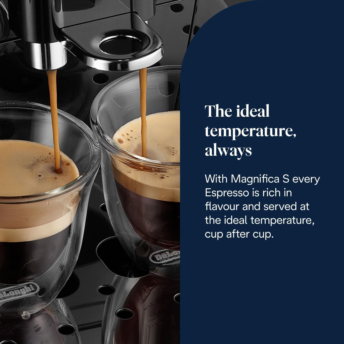 De'Longhi Magnifica S Automatic Bean to Cup Coffee Machine, Espresso and Cappuccino Maker, Black and Silver, 3 Drinks