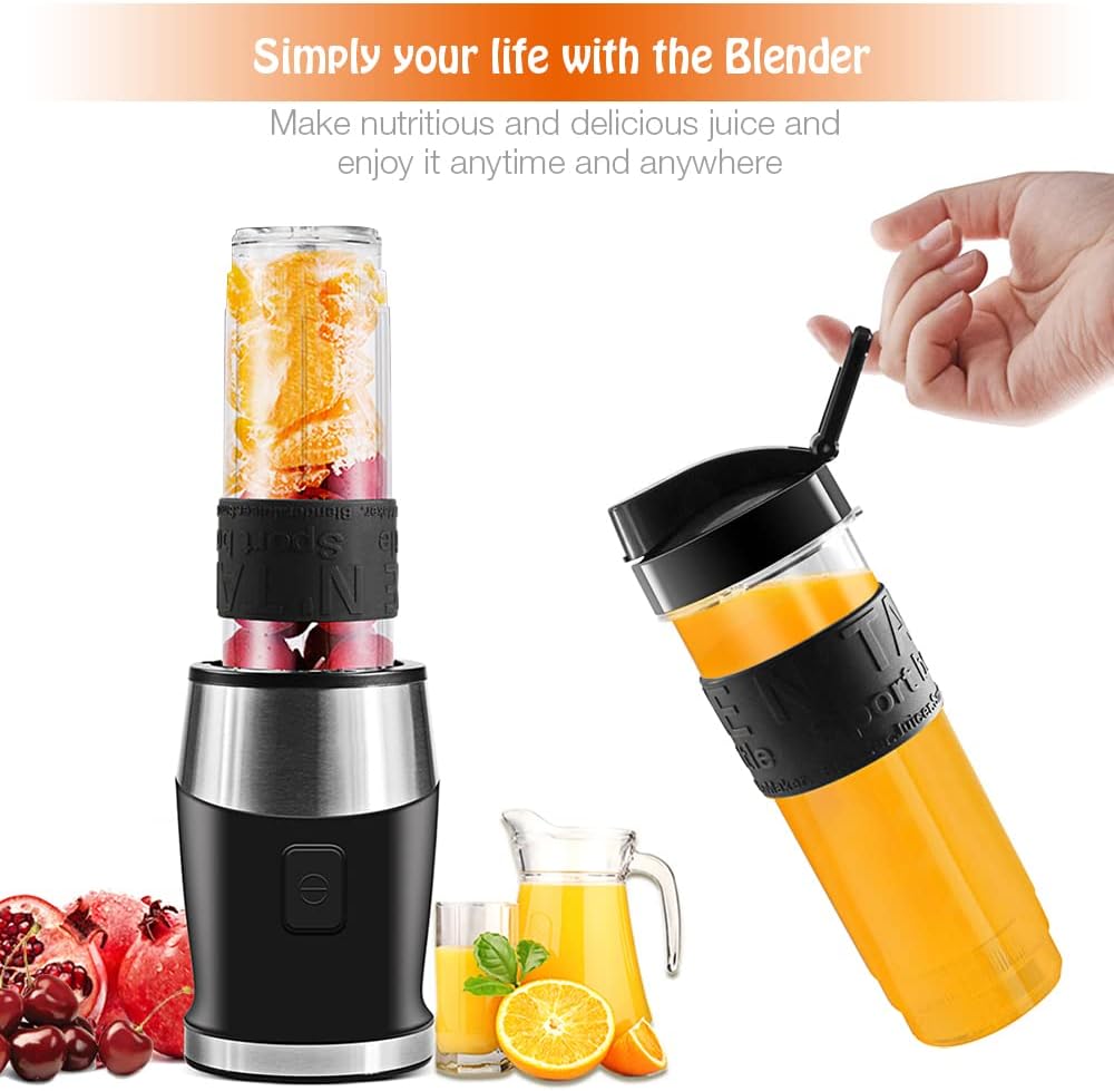 Blender Smoothie Maker, 700W Blender, Portable Food Chopper and Grinder, 570ml BPA Free Bottle, 300ml Grinder Cup, 1200ml Jug
