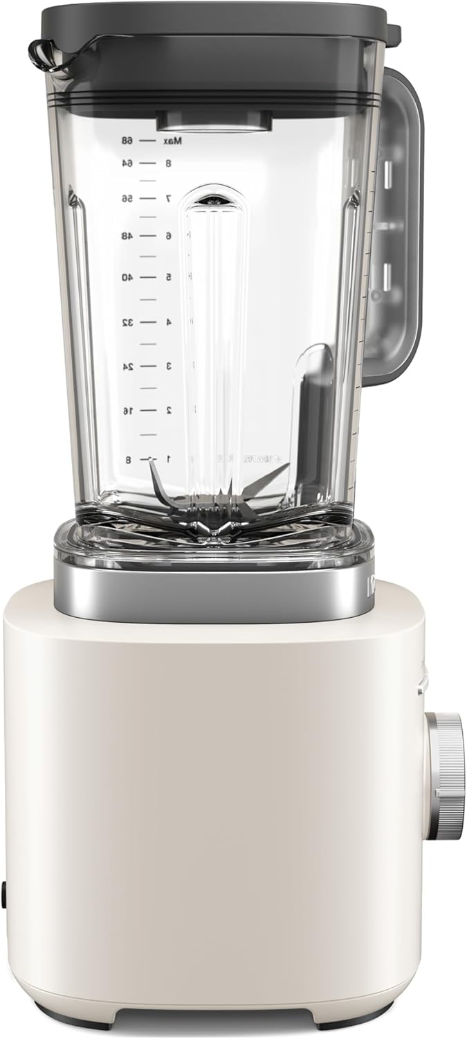 KitchenAid Pure Power Blender 1200W | 2.1L High-Performance Blender with 10 Speeds, Ice Crush & Smoothie Programs, Porcelain White