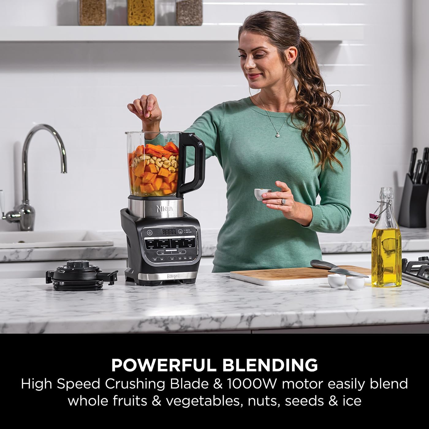 Product Title Ninja Foodi Blender and Soup Maker with 10 Auto-iQ Programs — 1.7L Glass Jug, Hot and Cold Blending, Built-In Heating Element