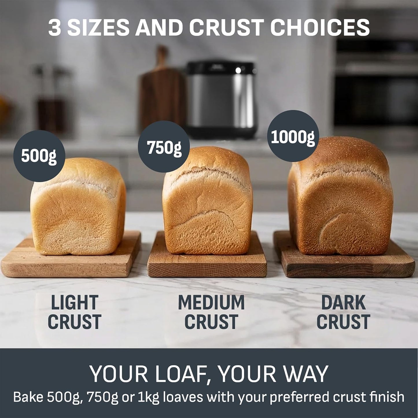 Tefal Breadmaker with Yoghurt Pot Accessory, 15 Hour Delay Start, 20 Auto Programs, Gluten Free, Sourdough, Pizza Dough, Porridge, Brioche, Crust Settings