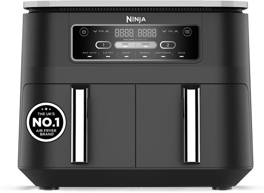 Ninja Foodi Dual Zone Digital Air Fryer with 2 Drawers, 7.6L, 6 in 1, Uses No Oil, Air Fry
