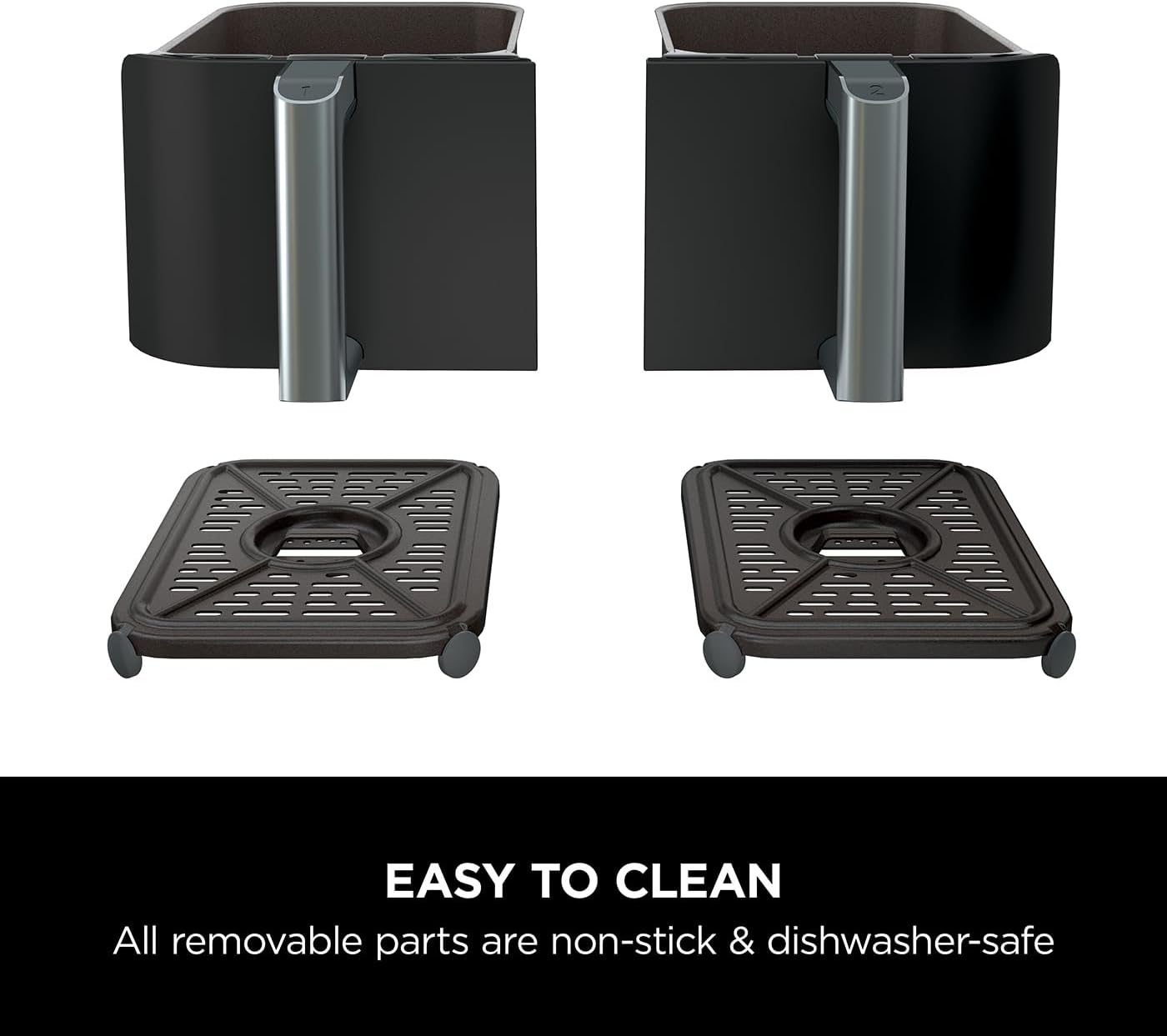 Ninja Foodi Dual Zone Digital Air Fryer with 2 Drawers, 7.6L, 6 in 1, Uses No Oil, Air Fry