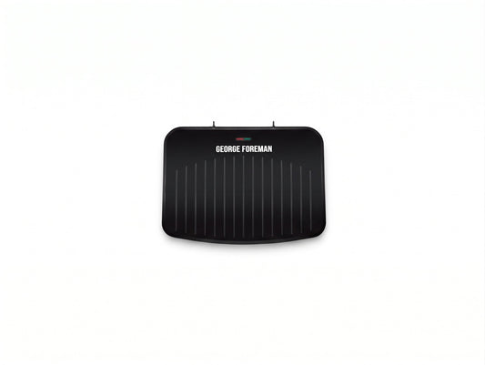 George Foreman Large Electric Fit Grill, Non Stick, Healthy Grilling, Griddle, Toastie, Hot Plate, Panini, BBQ, Energy Saving, Vertical Storage, Easy Clean, Drip Tray, Ready to Cook Light