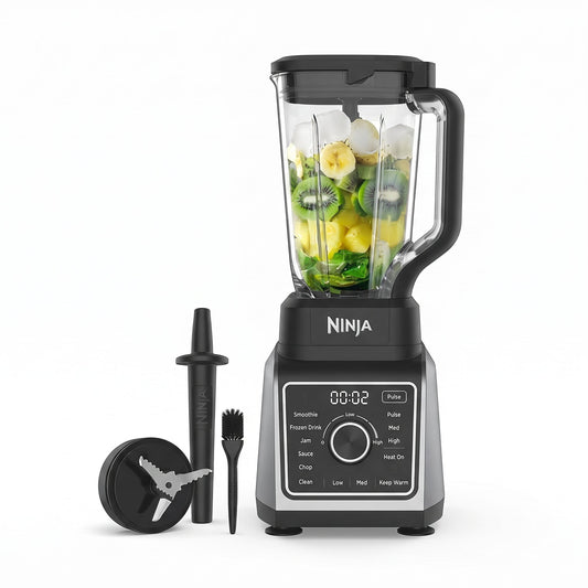 Tefal Blendforce II Blender with 2L Glass Jug and 1.25L Effective Capacity, 800W, Removable Powelix Blades, Smoothie Blender, Ice Crush, 2 Speeds Plus Pulse, Black