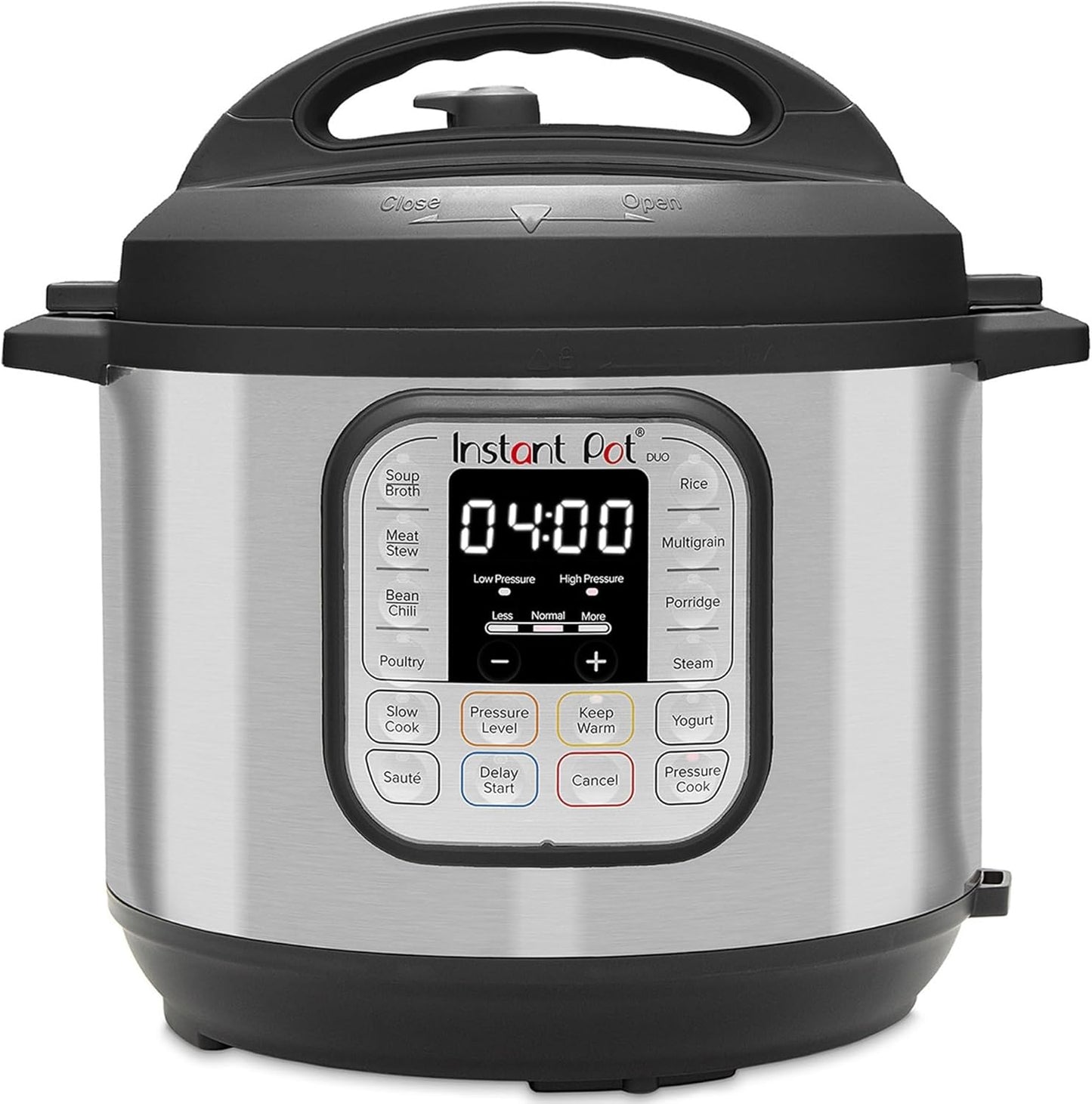 Instant Pot Duo 7 in 1 Electric Multi-Cooker, 5.7L, Brushed Stainless Steel, Large Pressure Cooker, Slow Cooker, Rice Cooker, Saute, Yoghurt Maker, Food Steamer and Food Warmer, Dishwasher Safe