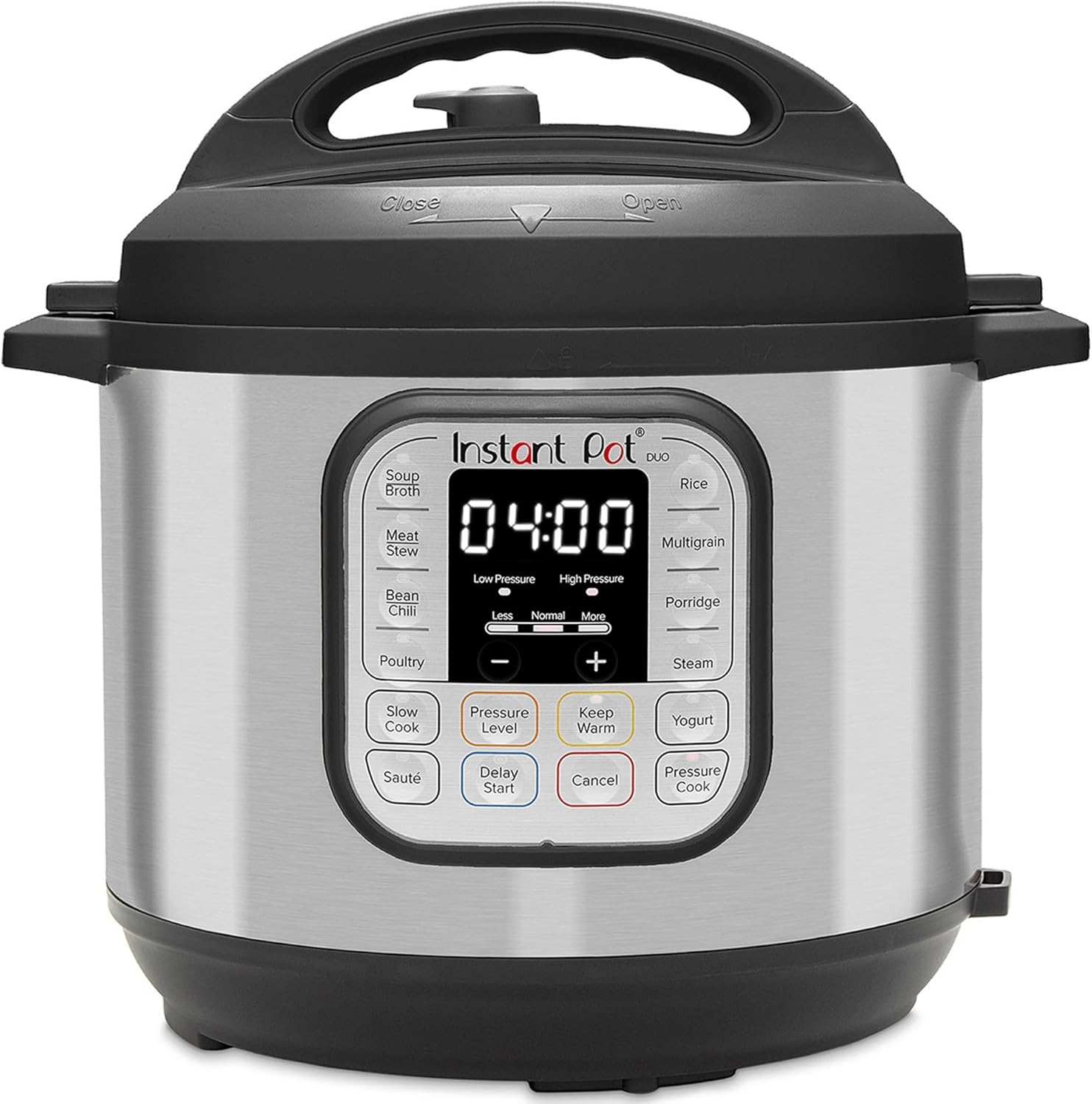 Instant Pot Duo 7 in 1 Electric Multi-Cooker, 5.7L, Brushed Stainless Steel, Large Pressure Cooker, Slow Cooker, Rice Cooker, Saute, Yoghurt Maker, Food Steamer and Food Warmer, Dishwasher Safe