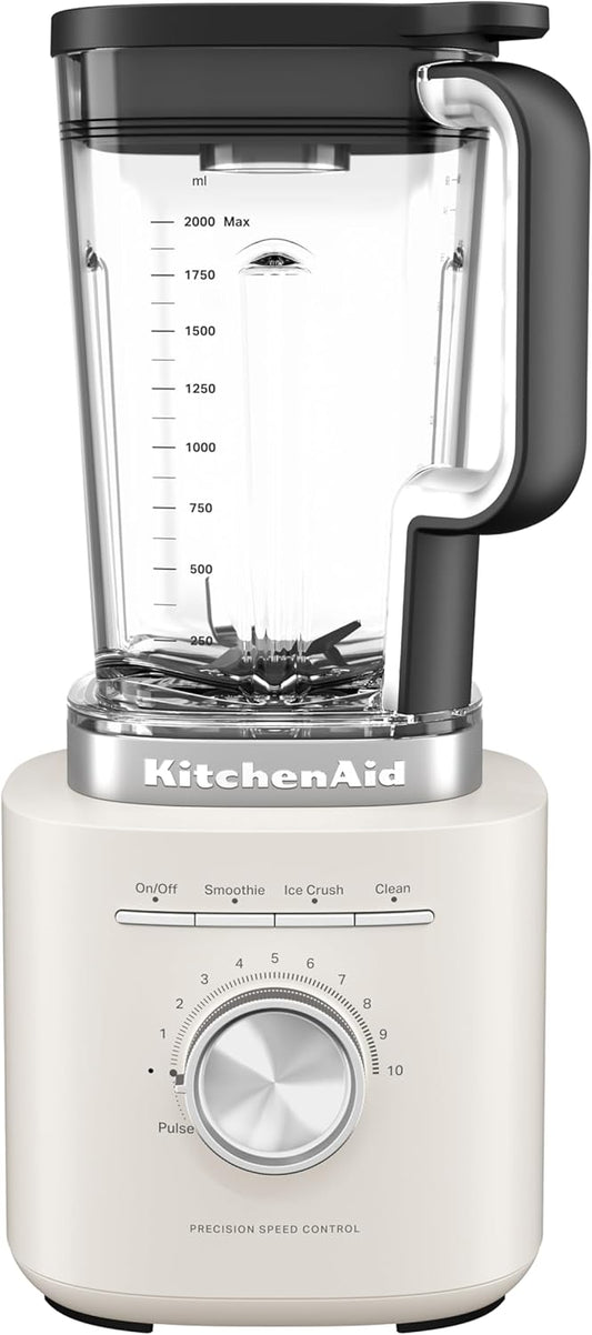KitchenAid Pure Power Blender 1200W | 2.1L High-Performance Blender with 10 Speeds, Ice Crush & Smoothie Programs, Porcelain White