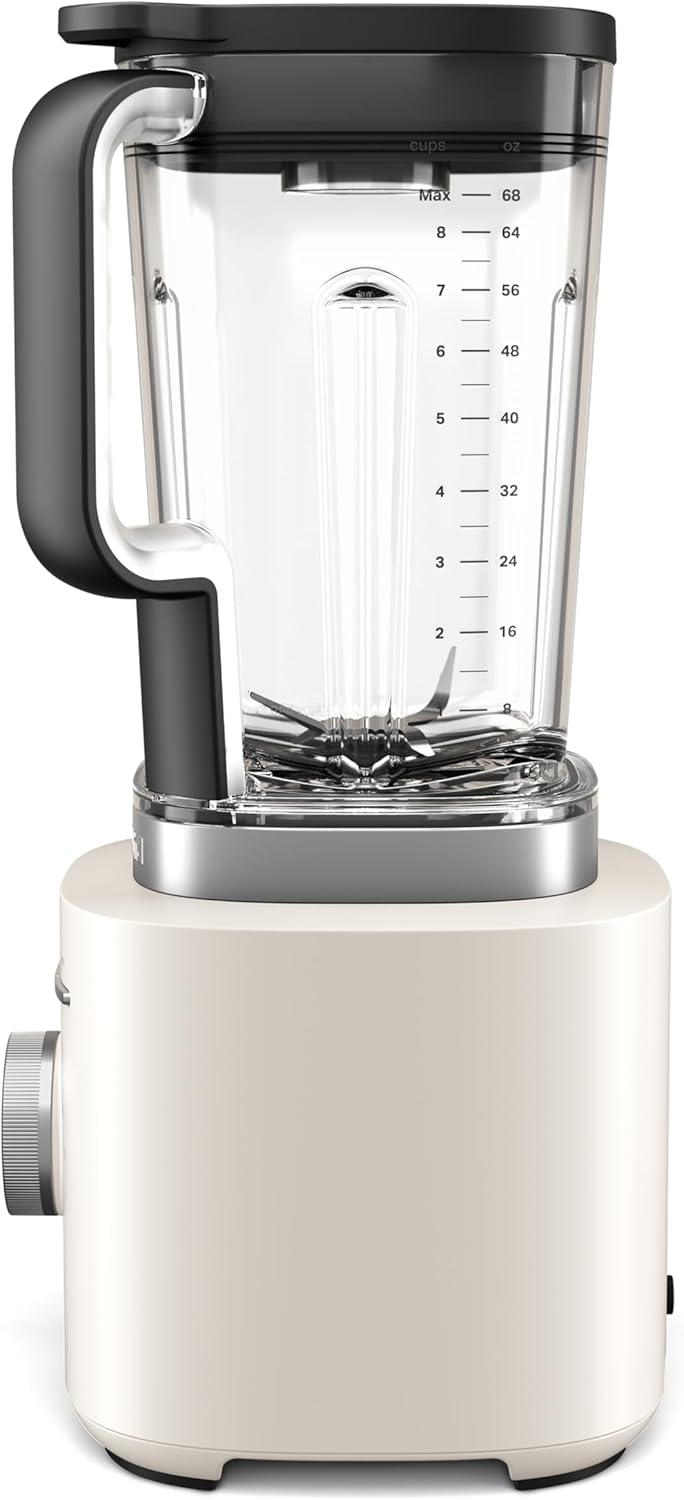 KitchenAid Pure Power Blender 1200W | 2.1L High-Performance Blender with 10 Speeds, Ice Crush & Smoothie Programs, Porcelain White