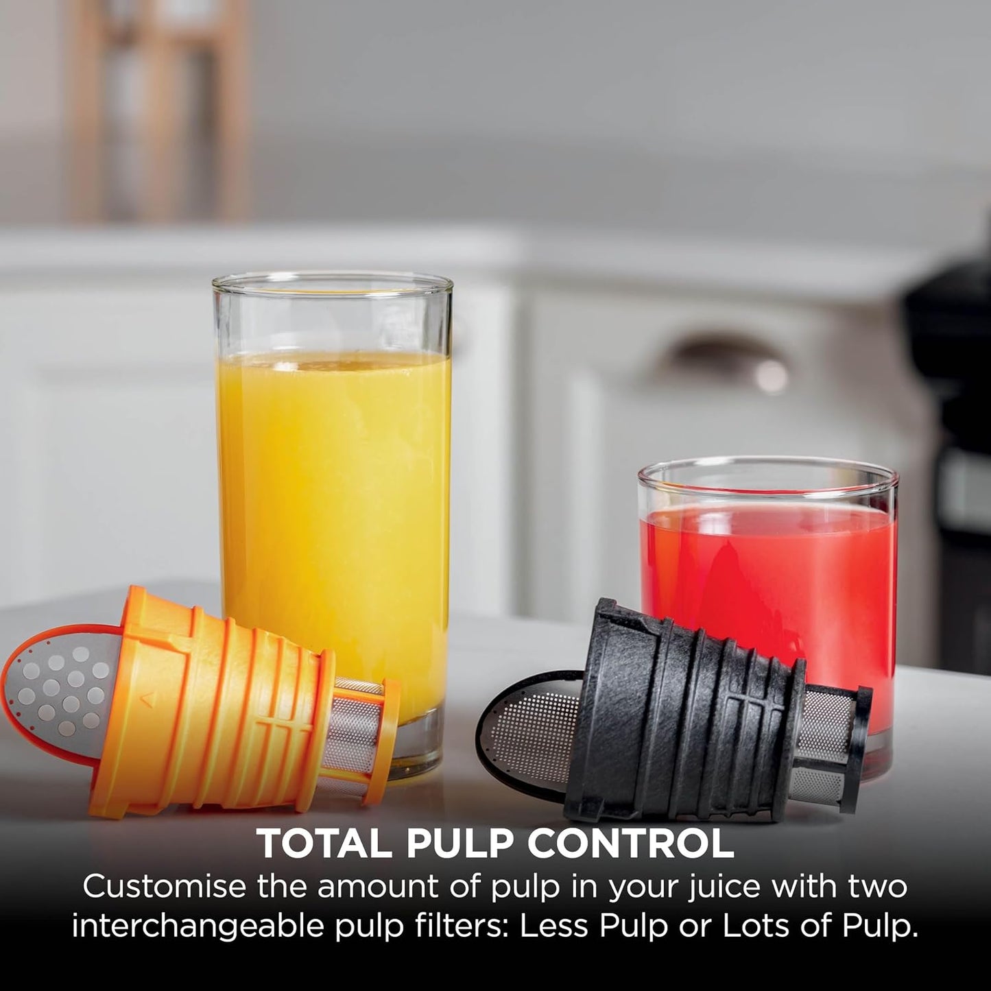 Ninja Cold Press Juicer Machine with 700ml Jug and 1.1L Pulp Container, Make Fresh Juices, Drinks and Wellness Shots, Compact, Dishwasher Safe with Removable Parts