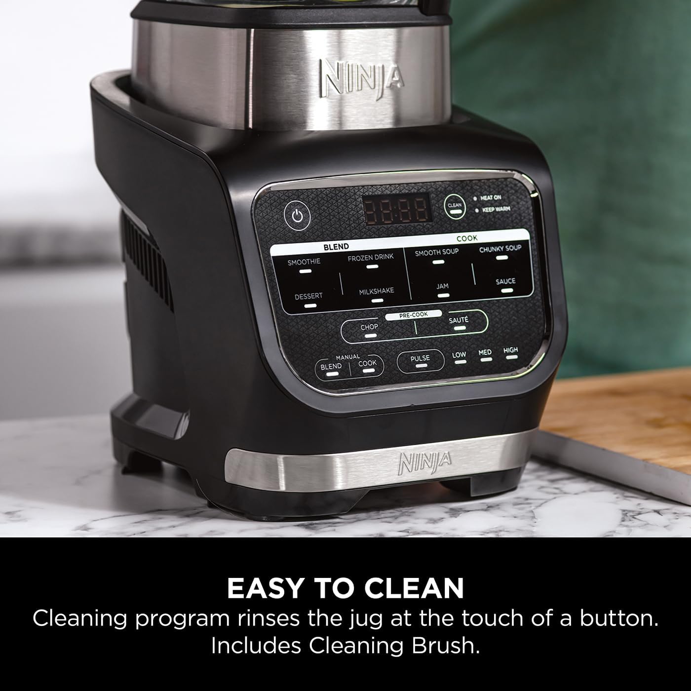 Product Title Ninja Foodi Blender and Soup Maker with 10 Auto-iQ Programs — 1.7L Glass Jug, Hot and Cold Blending, Built-In Heating Element
