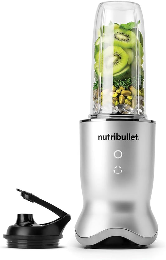 Nutribullet Ultra 1200W Personal Blender, Silver, with Rapid Extractor Blade, 900ml Cup, To Go Lid and Guide, Quiet Yet Powerful Single Serve Blender